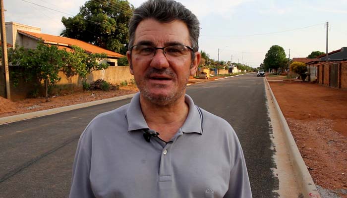 Bairro Alvorada tem 100% das ruas asfaltadas e moradores comemoram