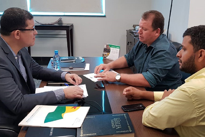 Dr. Neidson se reúne com governador Marcos Rocha para discutir ações em Guajará-Mirim e região