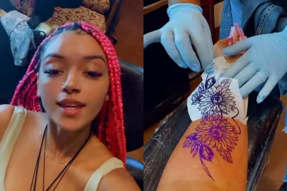 Filha de Carla Perez gastou R$ 7 mil em nova tatuagem