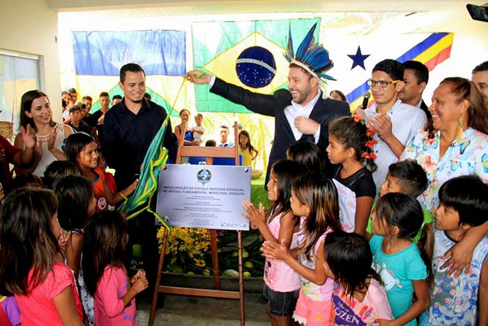 Inaugurada escola indígena Marechal Rondon, na aldeia Tanajura - Rondônia Dinâmica