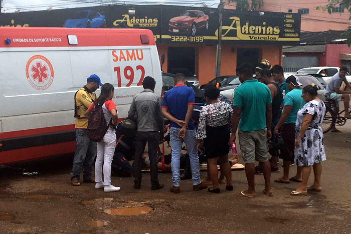 Porto Velho: Colisão entre motos deixa duas vitimas feridas 